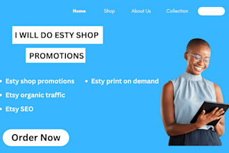 do esty shop promotions, etsy organic traffic, etsy SEO, esty print on demand