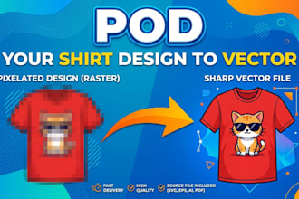 vector trace your tee design, convert jpg to vector quickly