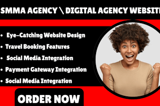 setup smma job booking travel agency airbnb business digital agency website