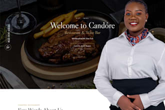 do responsive chef restaurant shopping mall e commerce website with wordpress