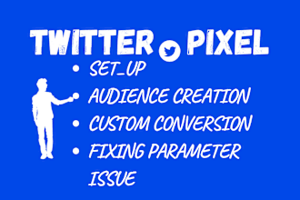 fix or setup x twitter pixel with events and audances on shopify or wordpress