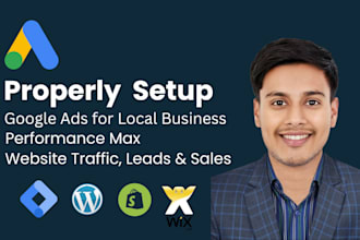 setup and manage best google ads for local business or performance max campaign