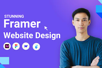 design a modern framer website, figma to framer design