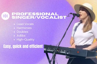 be your professional topline female singer and harmonies