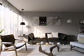 do 3d commercial exterior, interior and real estate virtual staging