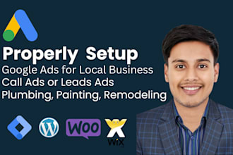 setup google ads call ads for plumbing leads, construction leads, painting leads