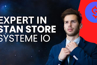 setup stan store digital product systeme io landing page stan store marketing