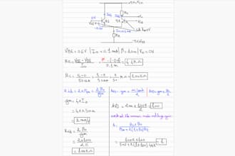 solve electrical engineering problems and exercises  ,project