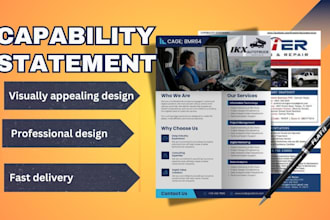 government capability statement, capability statement, government contract