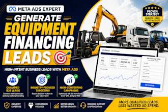 generate high quality equipment financing and leasing leads with facebook ads