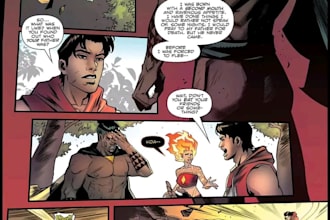 design amazing comic book , graphic novel and illustration