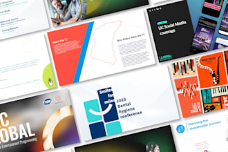 design and build presentations for conferences and webinars