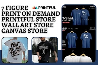 design print on demand store printiful store wall art store printify website