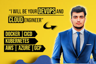 help in docker, kubernetes, cicd, AWS, as devops engineer