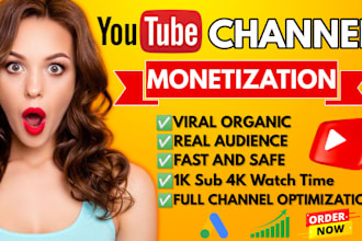 do organic video promotion to complete youtube channel monetization