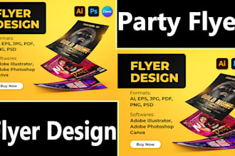 do elegant club, party, sports and event flyer design