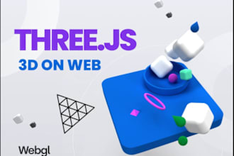develop interactive 3d web animation with webgl threejs opengl and fiber js