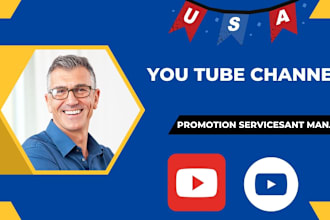 do organic youtube promotion to gain organic usa and subscribers for growth
