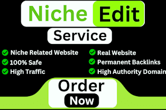 provide expert niche edits and blogger outreach for effective link insertion