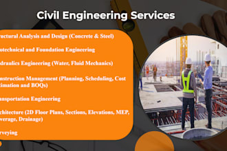 do structural and civil engineering projects and reports