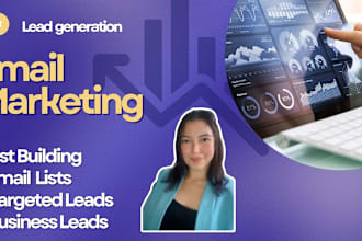 do b2b lead generation, prospect list, linkedin, and email list building