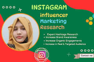 do instagram influencer marketing, research and outreach