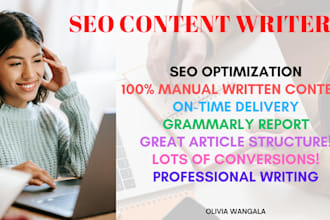 write high quality SEO articles and blog posts with images