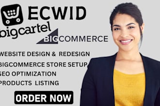 design ecwid store bigcommerce store shopify ecwid dropshipping bigcartel store