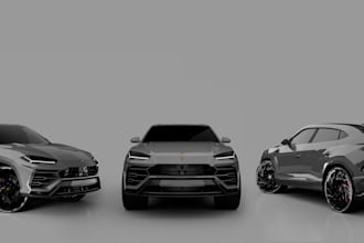 do realistic vehicle modeling and rendering
