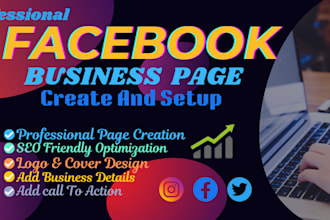do facebook business page create and setup,social media setup,instagram page