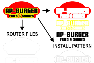 create fabrication files for storefront signs vector art 3d letters