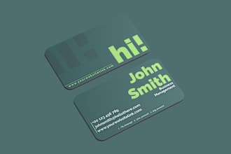 create a professional business card with stationary items