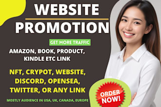 advertise and promote website, business, ebook, crypto to targeted active people