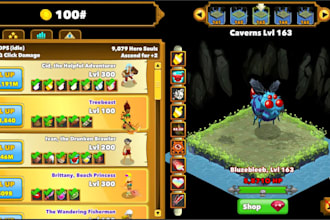 develop idle clicker game, 2d clicker puzzle games, simulation game