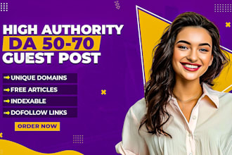 write high da guest post backlinks with SEO quality guest posting service