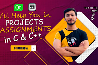 help and do your c or cpp projects and assignments on console or qt