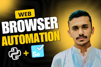 do browser automation, python scripting and bot development