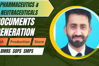 do documentation for pharma and neutraceuticals bmrs sops