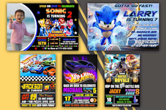 printable and digital kids invitation super fast