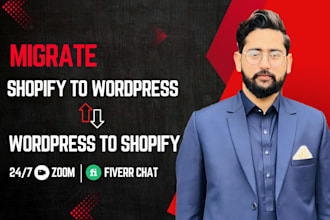 migrate shopify to wordpress and wordpress to shopify