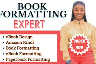 format amazon KDP book and ebook, typesetting and paperback design