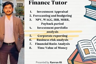 be tutor of corporate finance and managerial finance