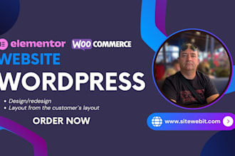websites on wordpress and woocommerce, laravel
