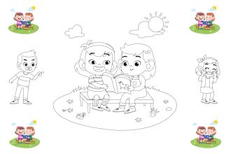 trace your photo into a coloring book pages