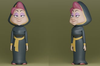 do 3d character modelling in blender