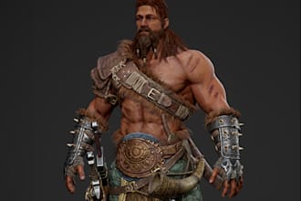 sculpting 3d game character modeling, to conv 2d,3d lstylized mode printing game