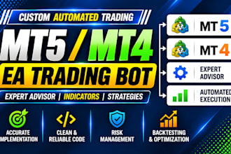 develop custom mt5, mt4 trading bot and automated strategy