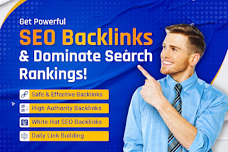 provide high quality SEO backlinks building service