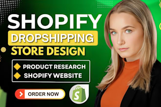 create dropshipping store, automated shopify store, design shopify website