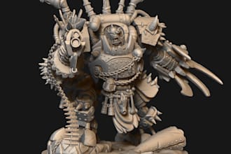 make miniatures 3d for wargames, rpg, dnd for printing
